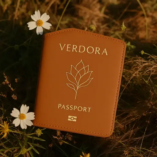 Brown Passport Case